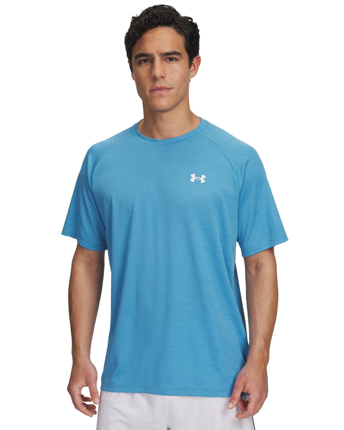 UA Tech™ Textured Men's Short Sleeve - Blue