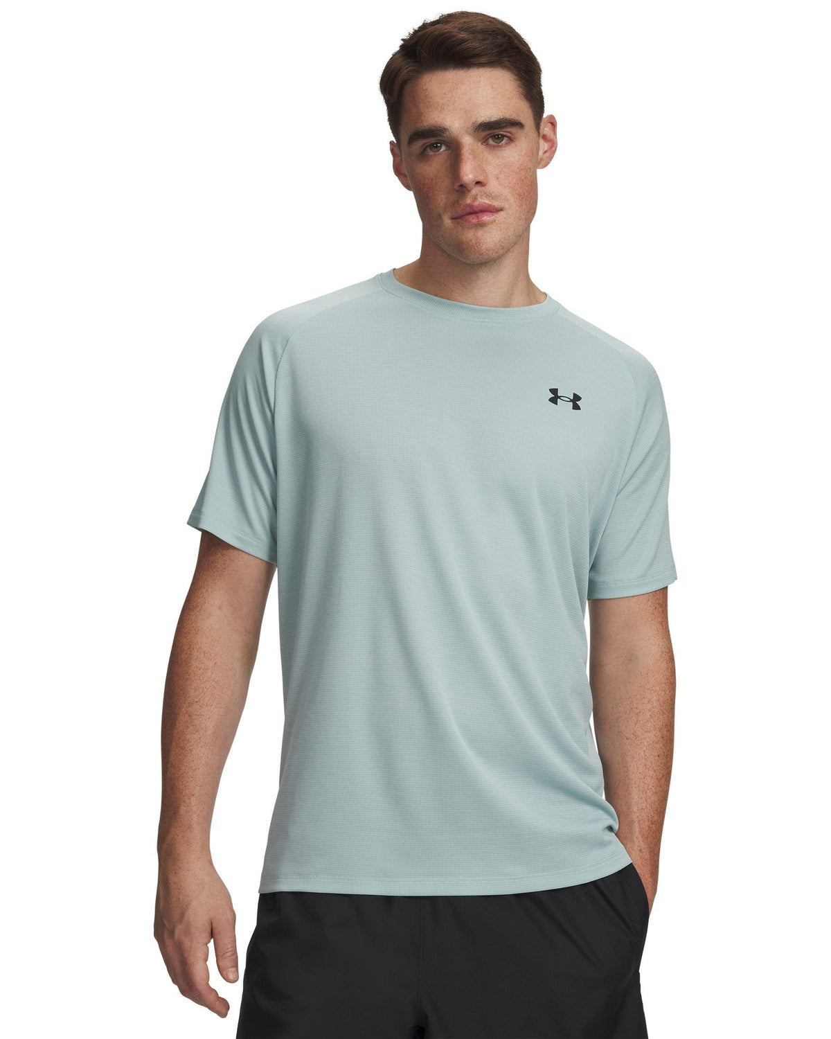 UA Tech™ Textured Men's Short Sleeve - Blue