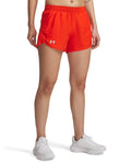 UA Fly-By Unlined Women's 3" Shorts - Orange