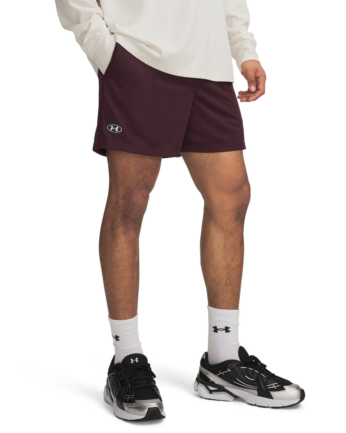 UA Icon Mesh Men's 5" Shorts - Red