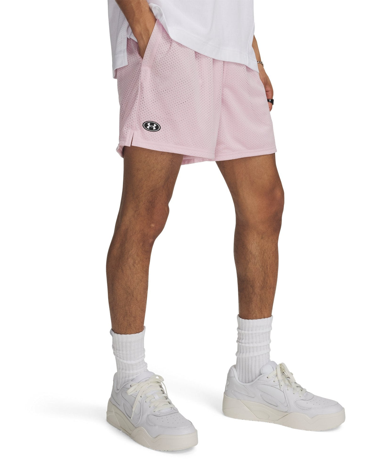 UA Icon Mesh Men's 5" Shorts - Pink