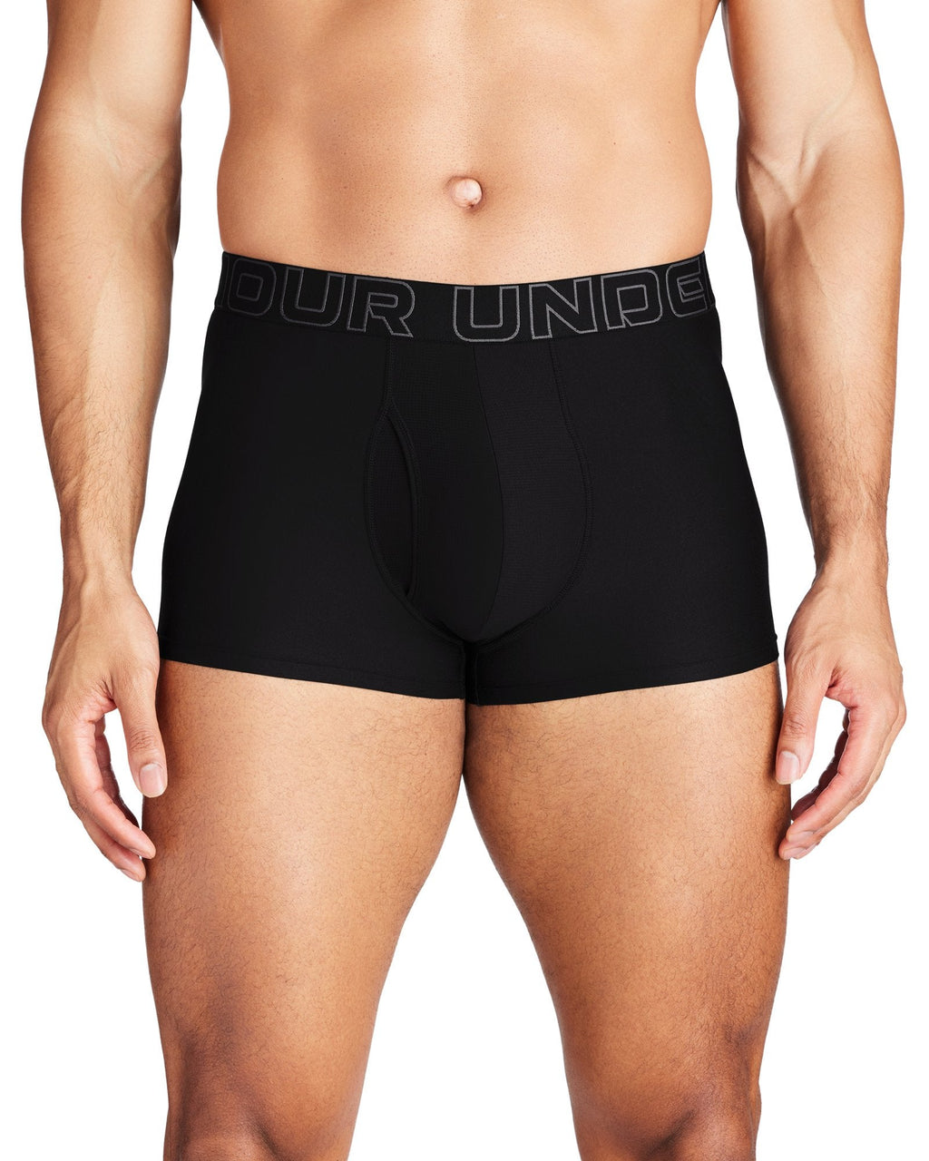 Men's UA Performance Tech™ 3" Boxerjock® null - Black