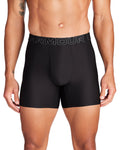 UA Performance Tech™ Mesh Men's 6" 3-Pack Boxerjock® - Black