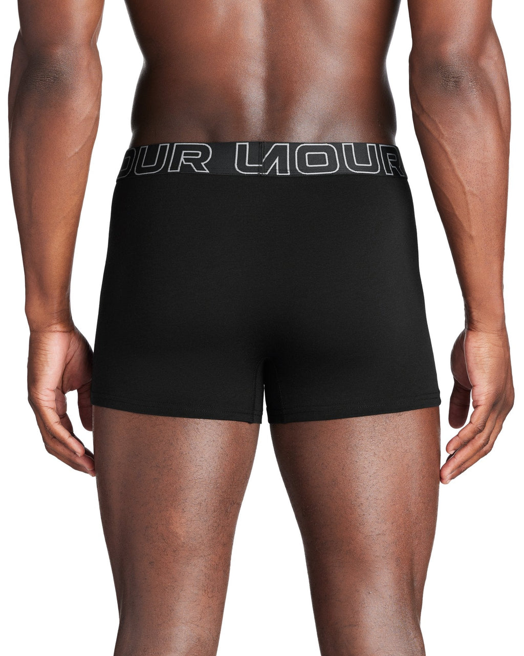 UA Performance Cotton Men's 3" 3-Pack Boxerjock® - Black