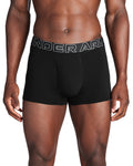UA Performance Cotton Men's 3" 3-Pack Boxerjock® - Black