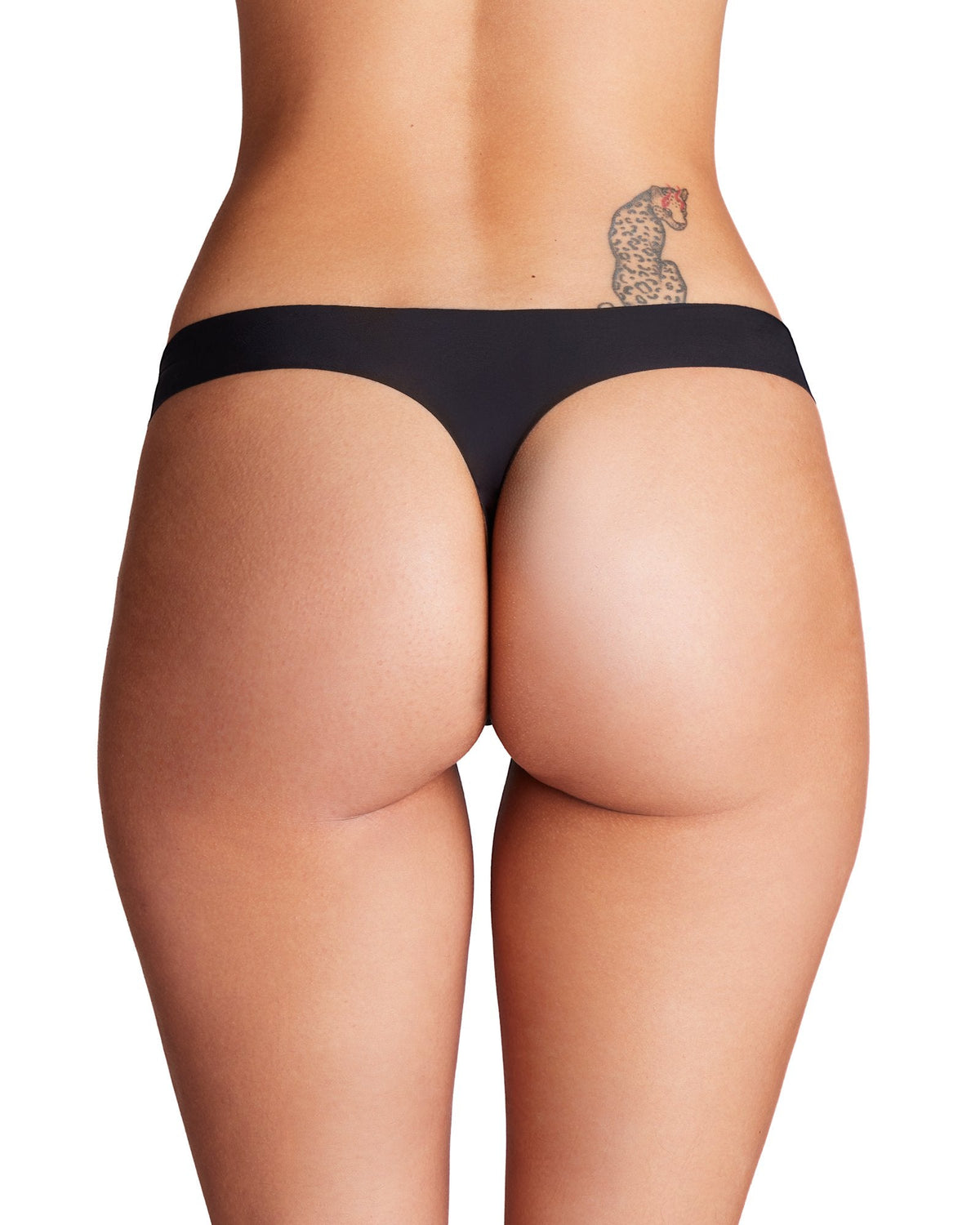 UA Pure Stretch Women's 3-Pack No Show Thong - Black