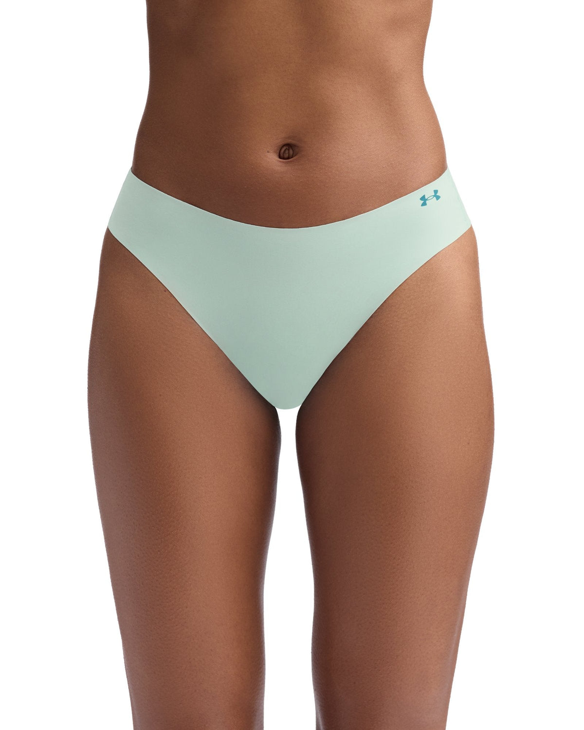 UA Pure Stretch Printed Women's 3-Pack No Show Thong - Blue