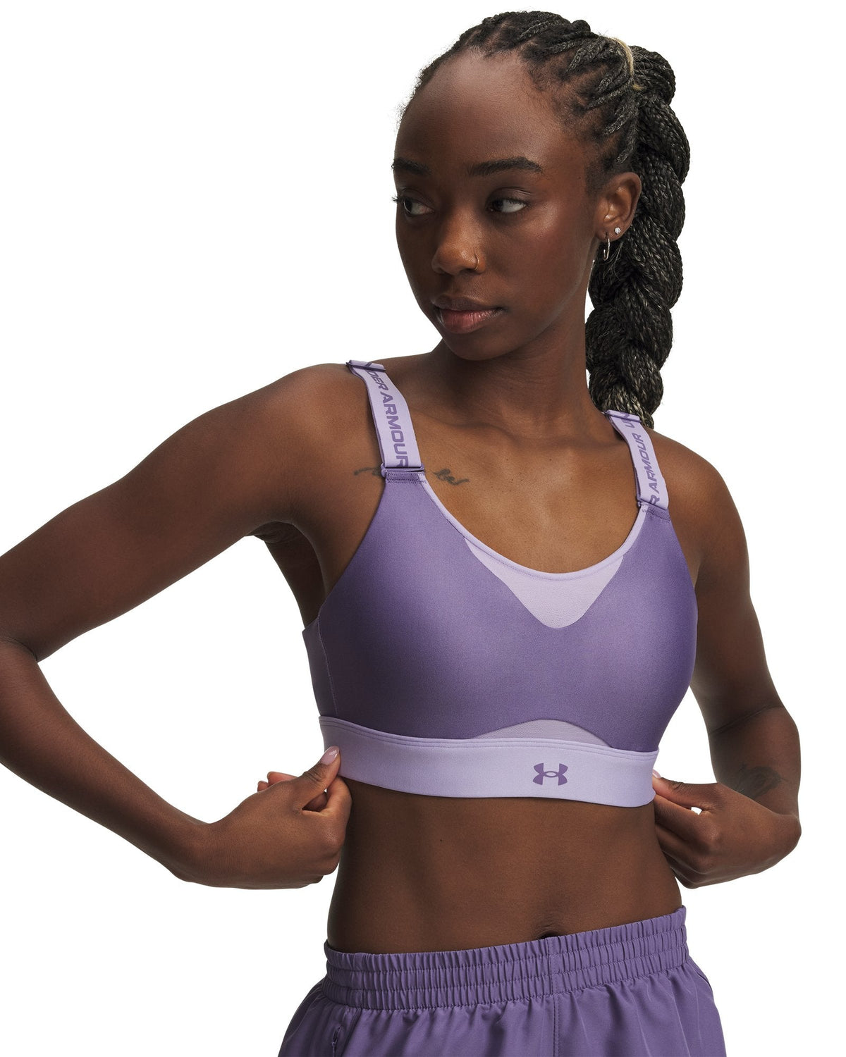 UA Infinity 2.0 High Women's Sports Bra - Purple