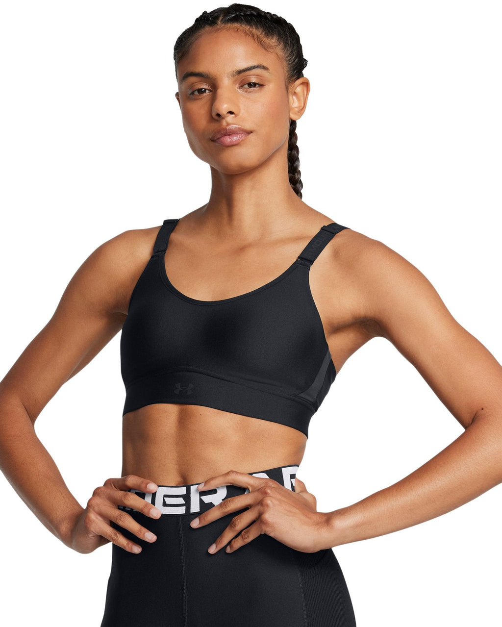 UA Infinity 2.0 Mid Women's Sports Bra - Black