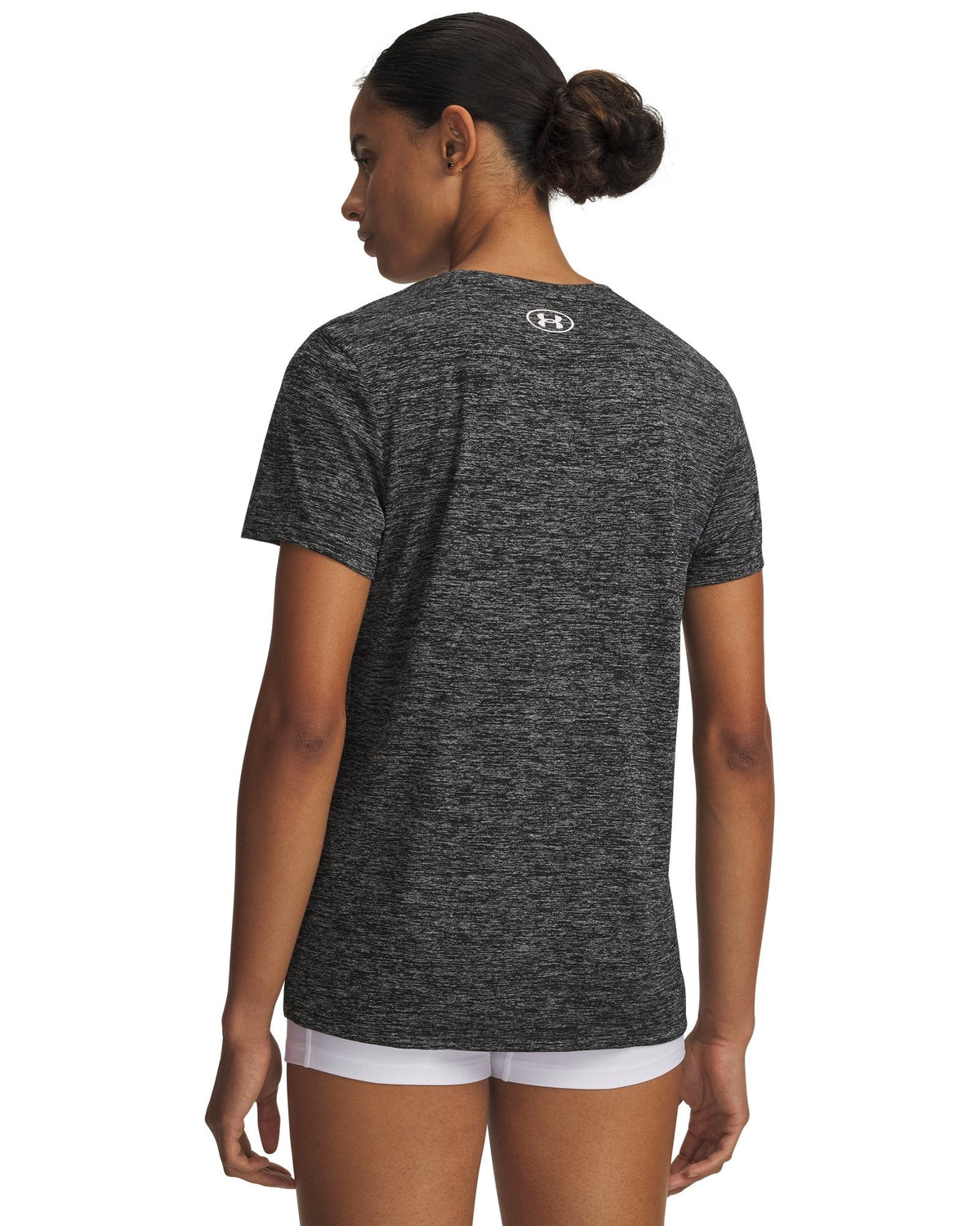 UA Tech™ Twist Women's V-Neck Short Sleeve - Black