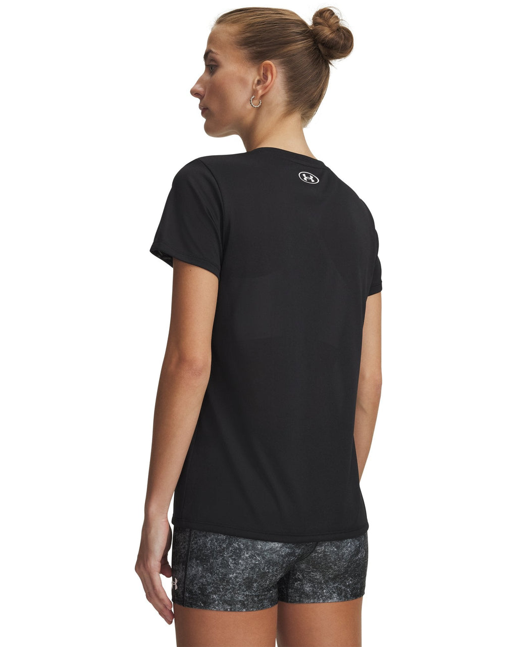 UA Tech™ Women's V-Neck Short Sleeve - Black