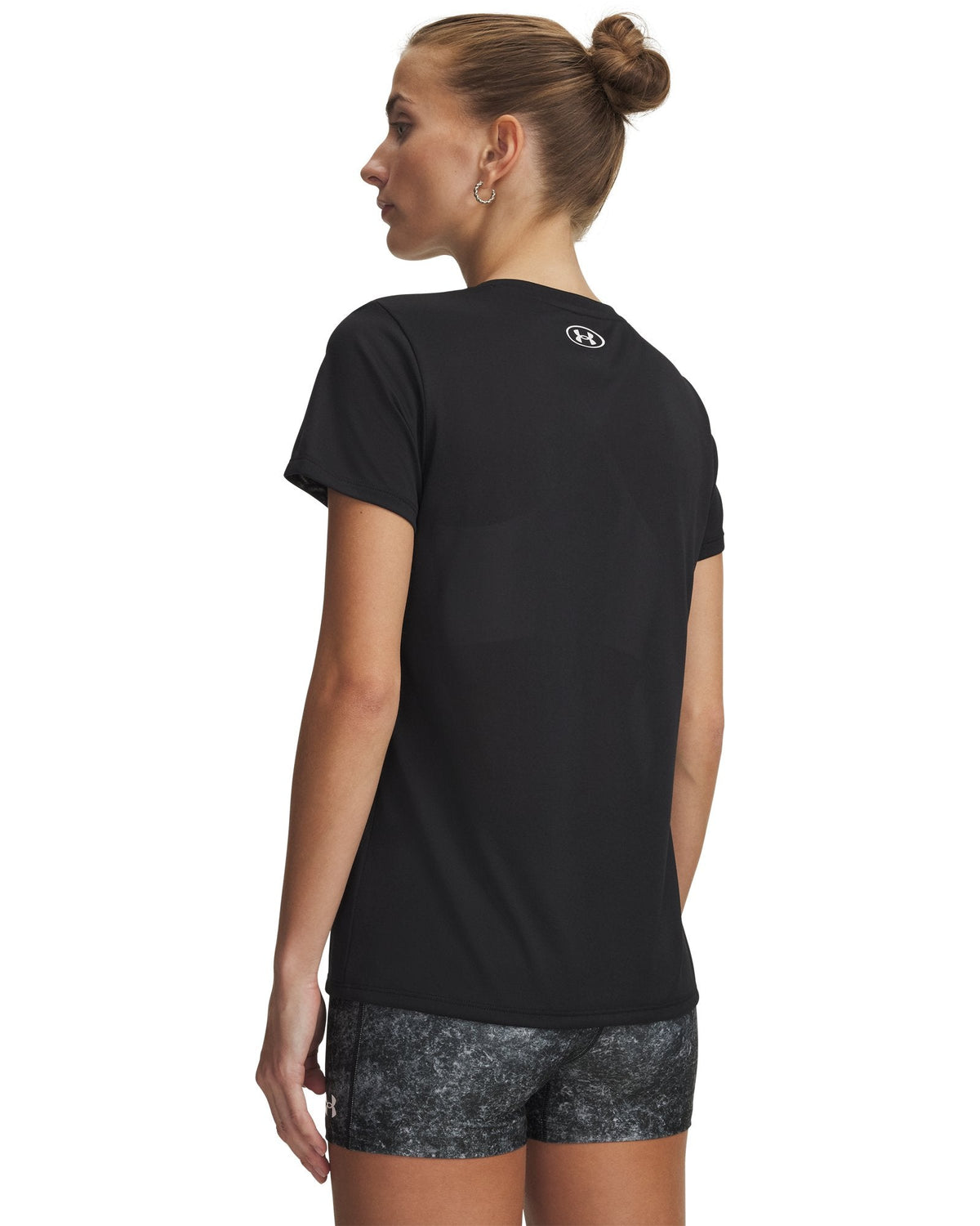 UA Tech™ Women's V-Neck Short Sleeve - Black
