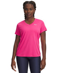 UA Tech™ Women's V-Neck Short Sleeve - Pink