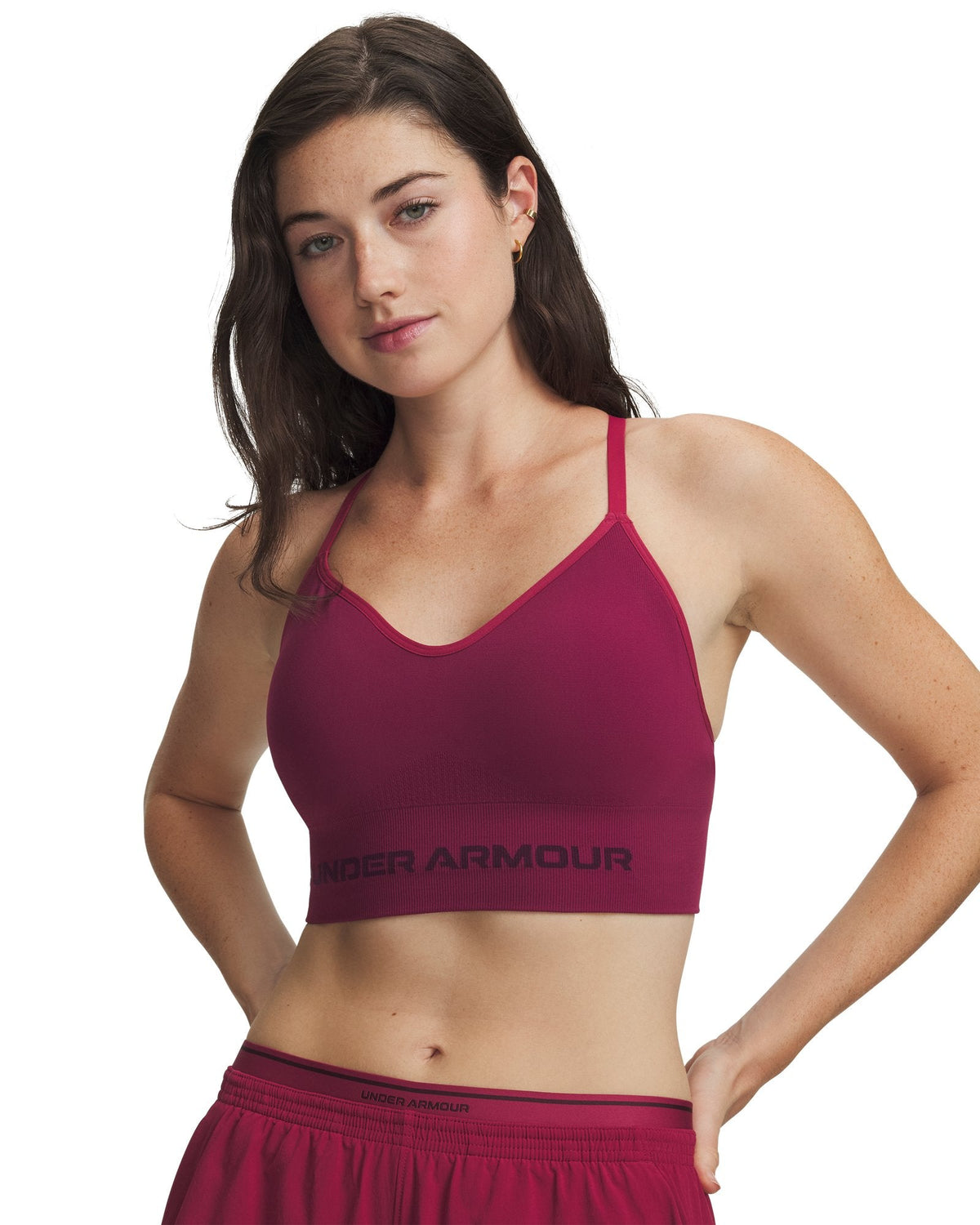 UA Vanish Seamless Low Women's Sports Bra - Red