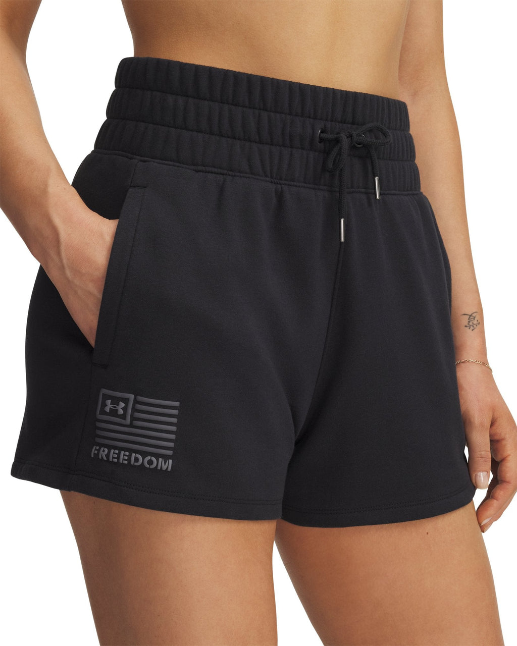 UA Freedom Fleece Women's 3" Shorts - Black