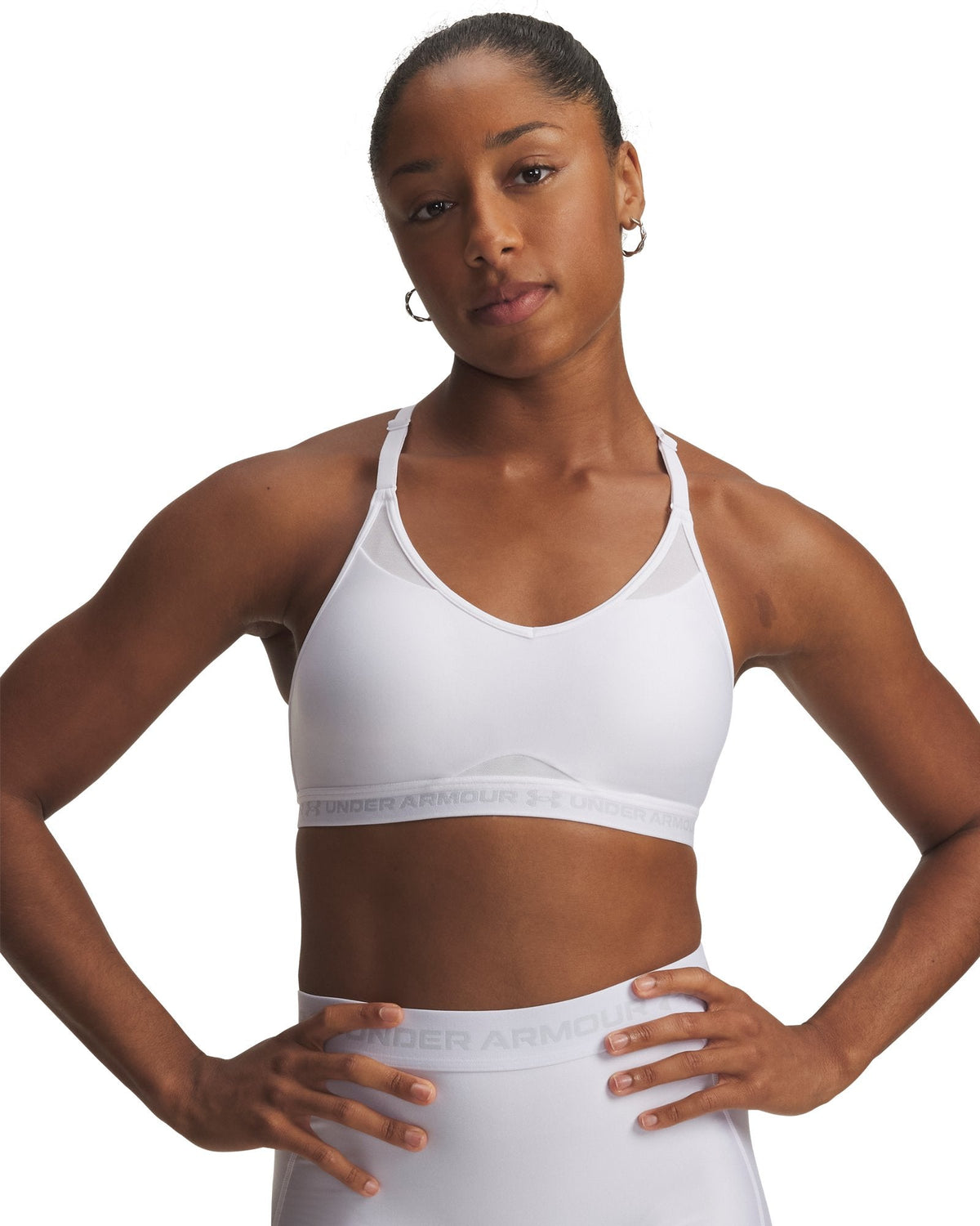 UA Crossback Low Women's Sports Bra - White