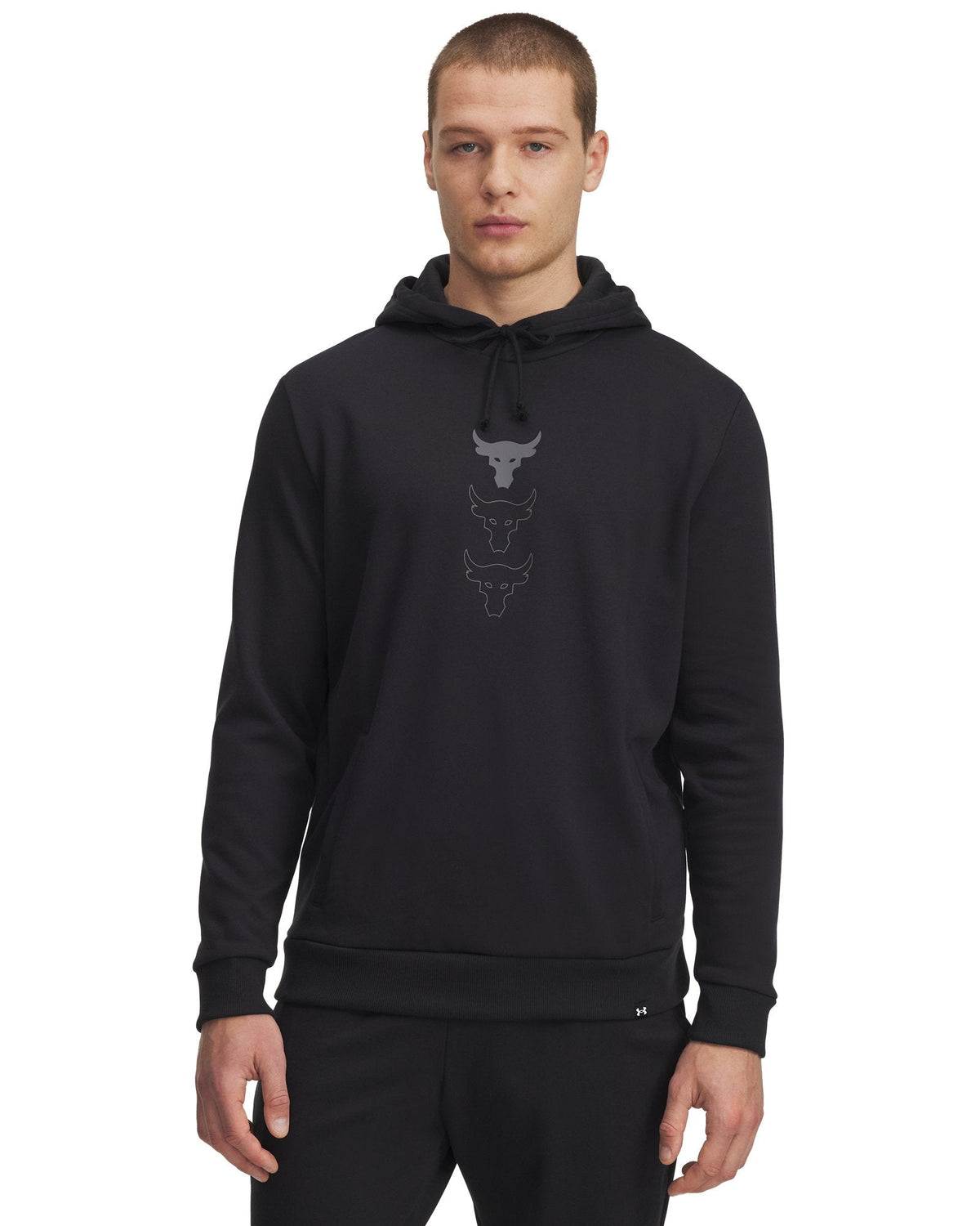 Project Rock Rival Fleece Men's Hoodie - Black