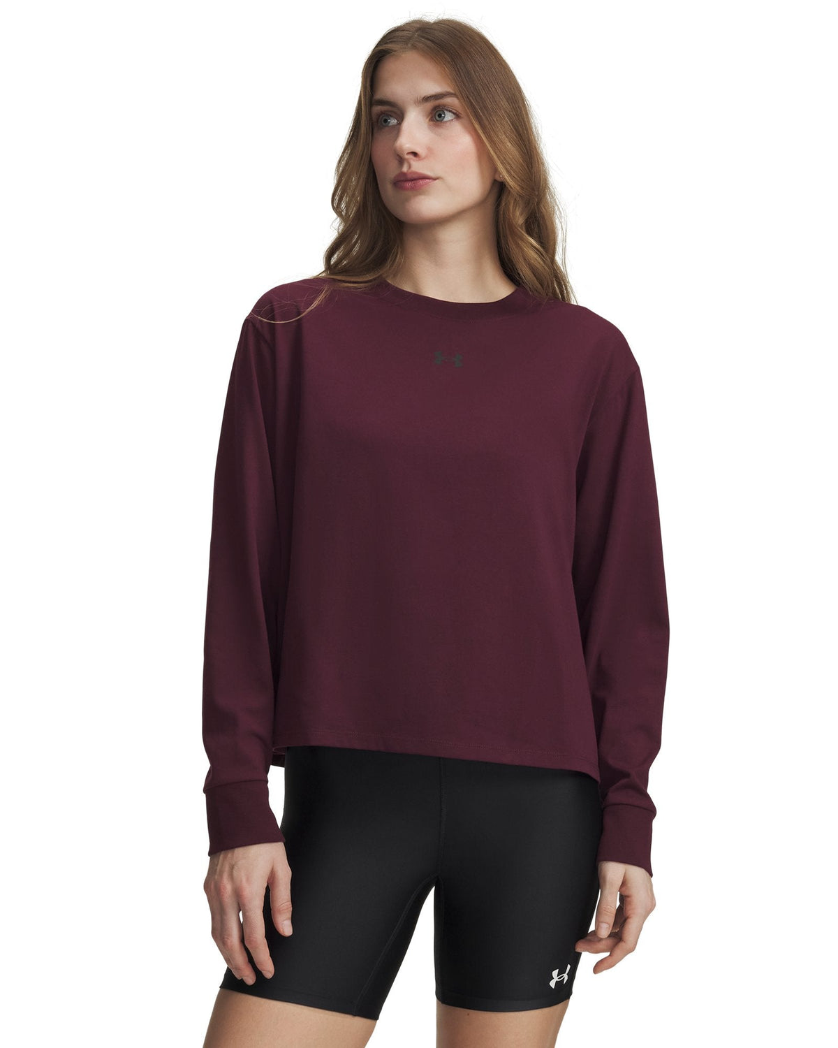 UA Boxy Women's Long Sleeve - Red