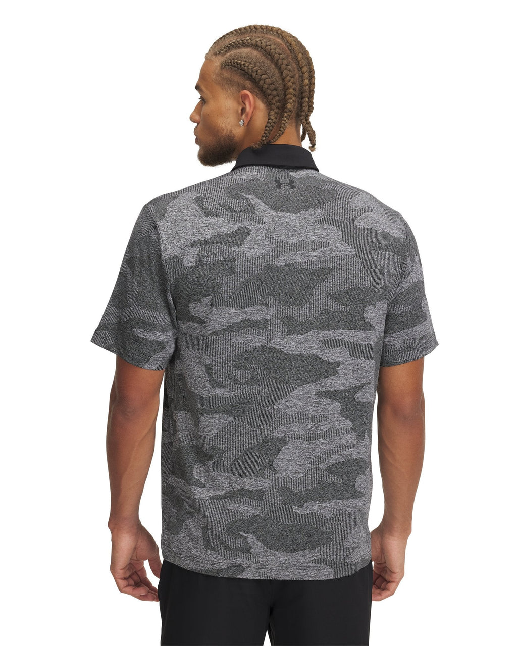 UA Playoff Camo Jacquard Men's Polo - Black