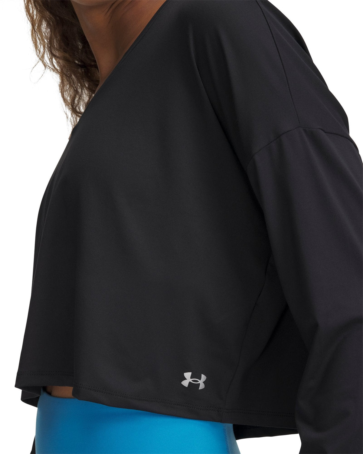 UA Motion V-Neck Women's Long Sleeve - Black