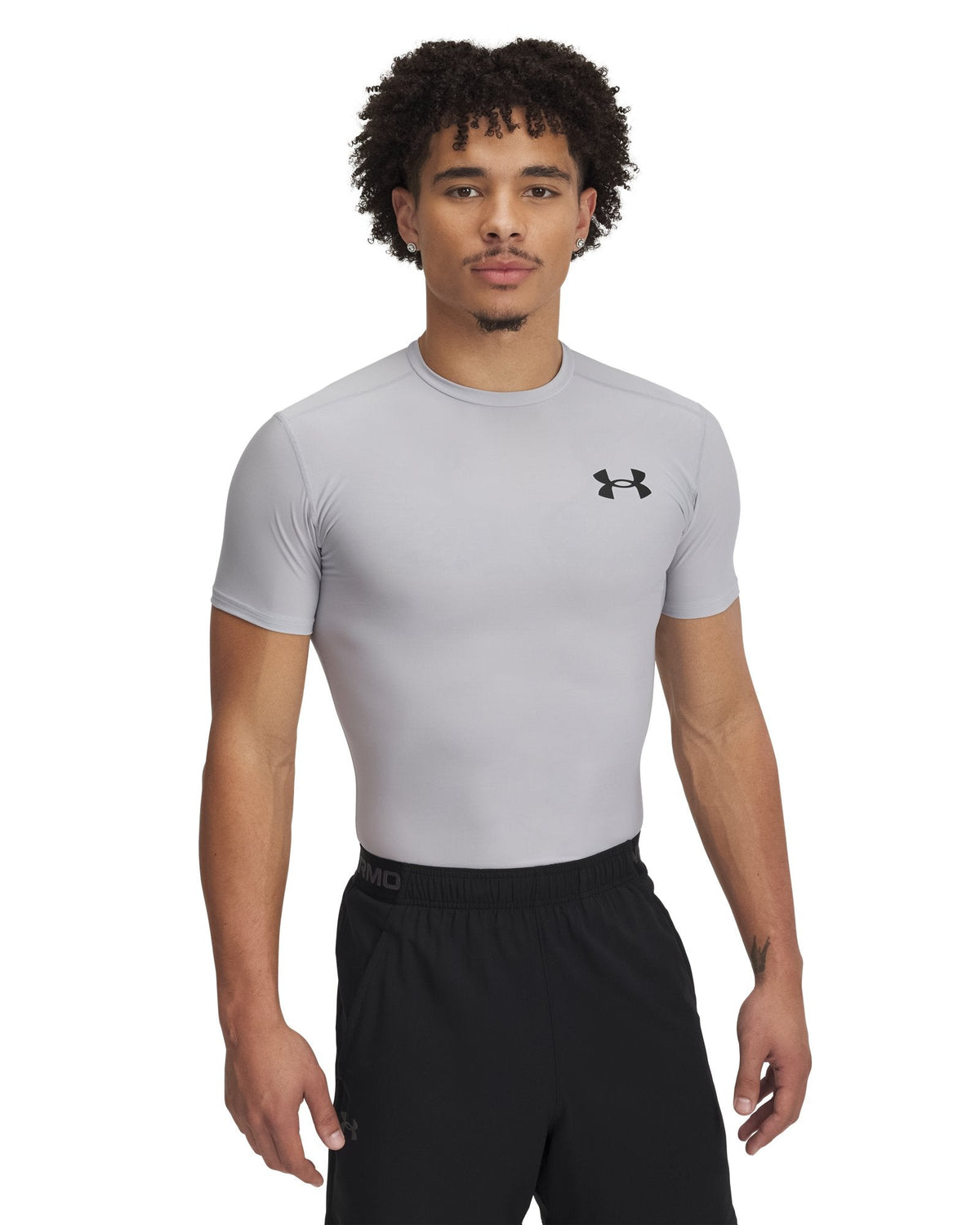 HeatGear® OG Compression Men's Short Sleeve - Gray