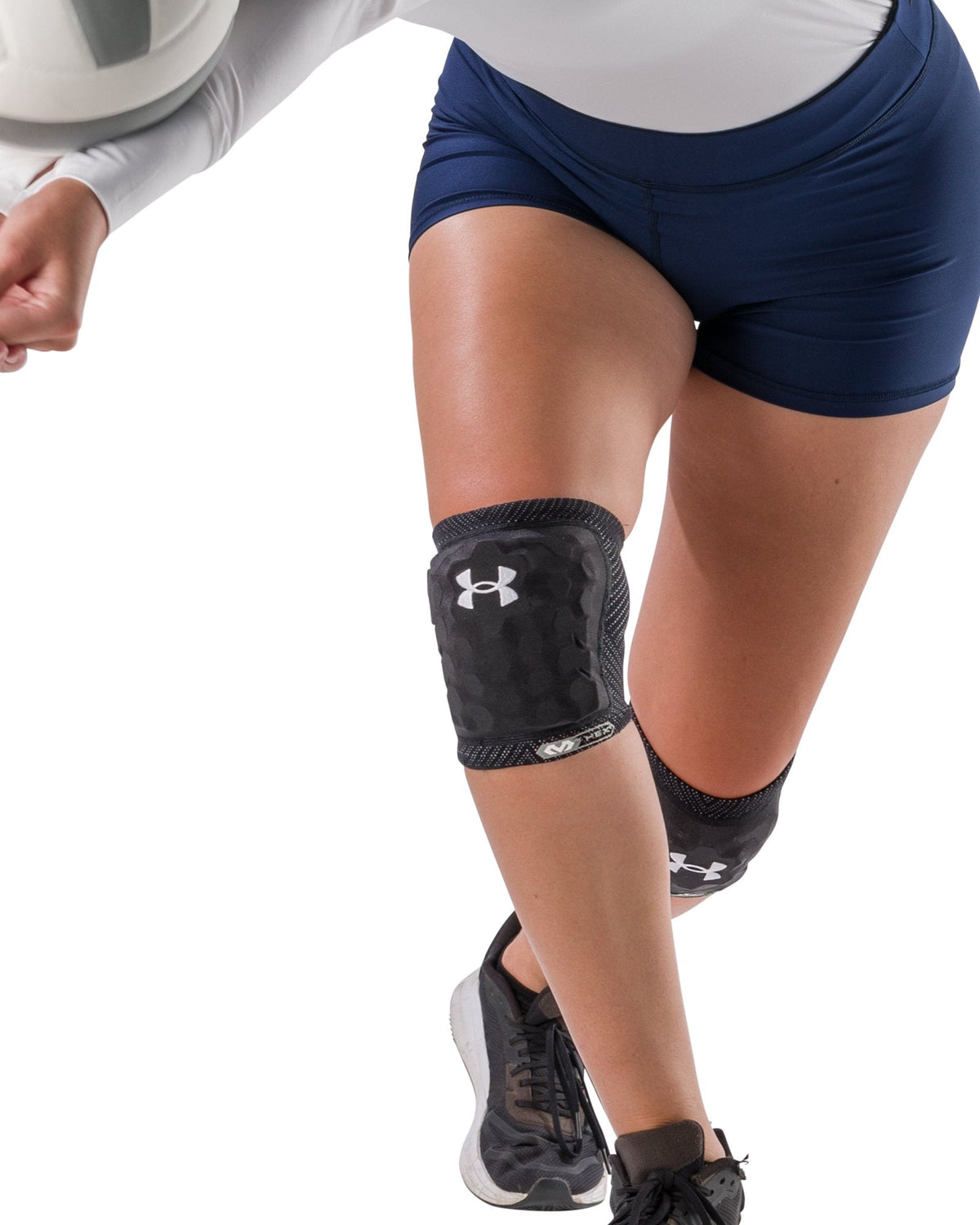 UA Strive 3 Unisex Volleyball Knee Pads - Black