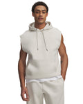 UA Icon Fleece Men's Sleeveless Hoodie - White