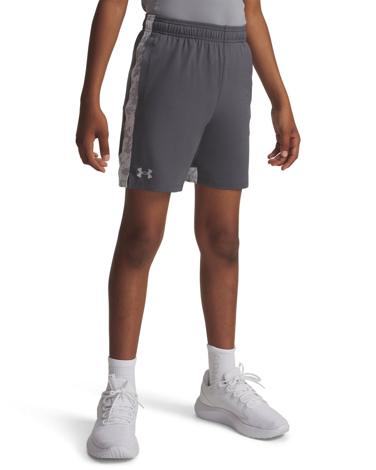 UA Tech™ Vent Print Blocked Boys' Shorts - Gray