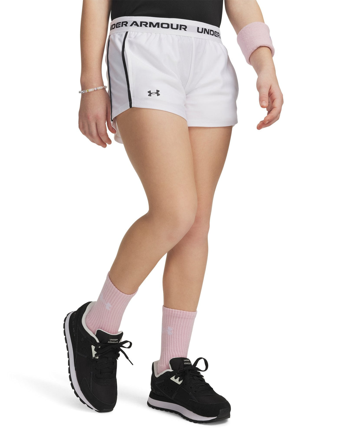 UA Tech™ Play Up Girls' Shorts - White