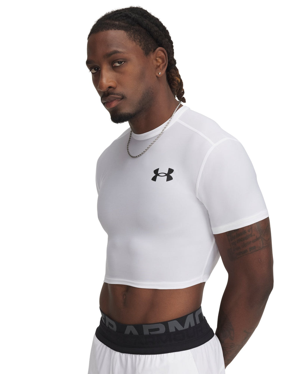HeatGear® OG Compression Men's Crop Short Sleeve - Black