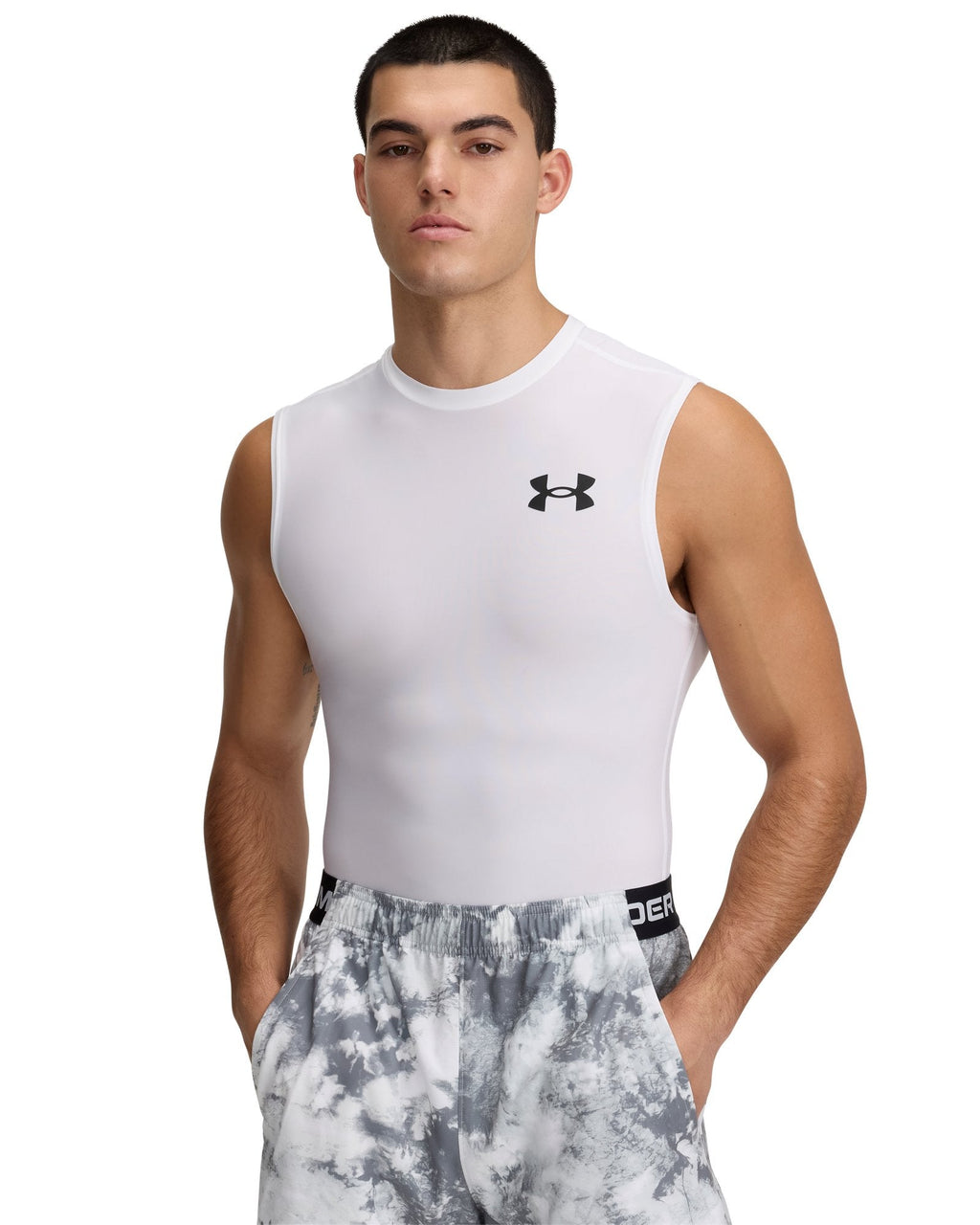 HeatGear® OG Compression Men's Sleeveless - White