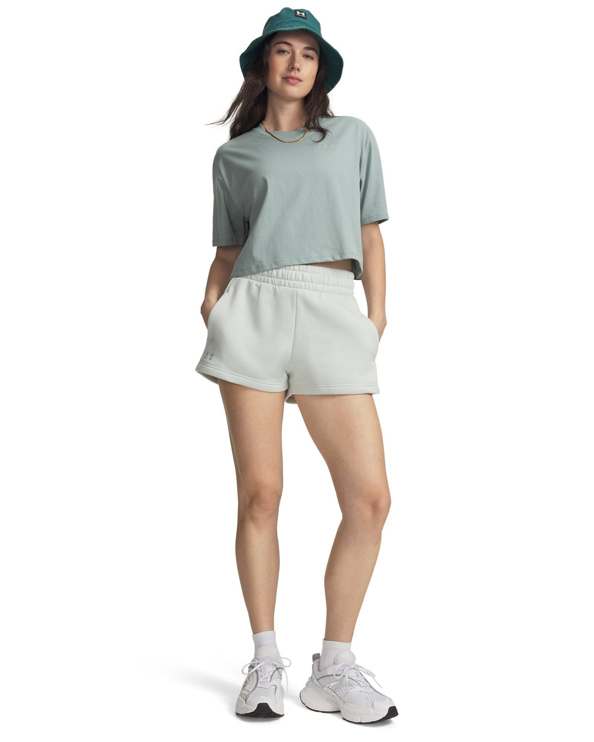 UA Rival Fleece Women's 2.75" Shorts - Green