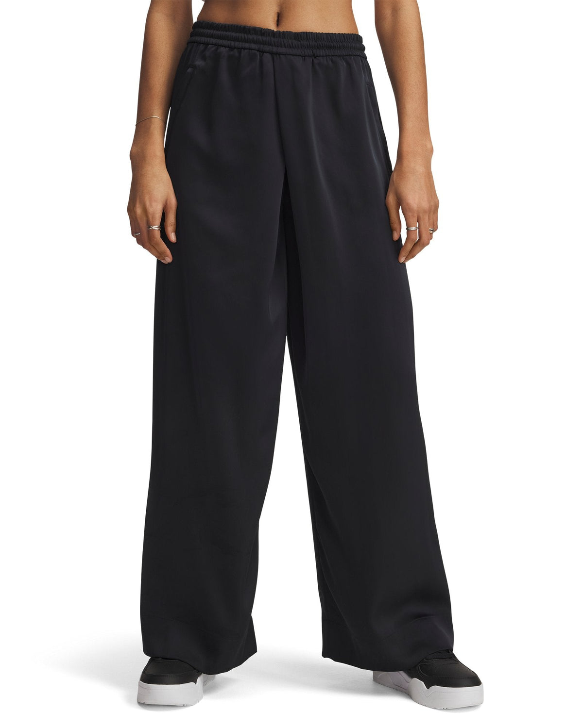 UA Courtside Satin Women's Pants - Black