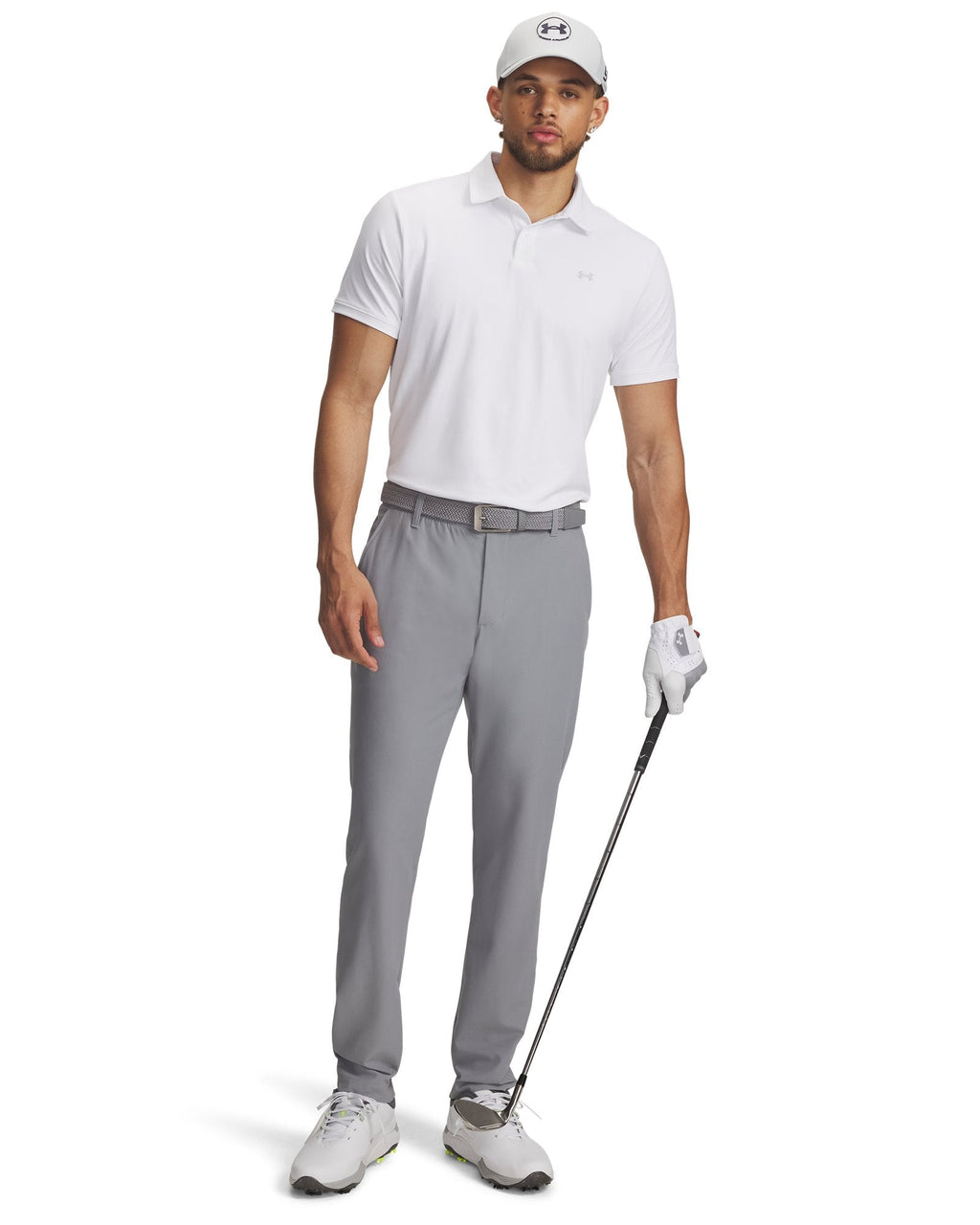 UA Drive Sport Pique Men's Polo - White