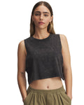 UA Wash Women's Crop Tank - Black