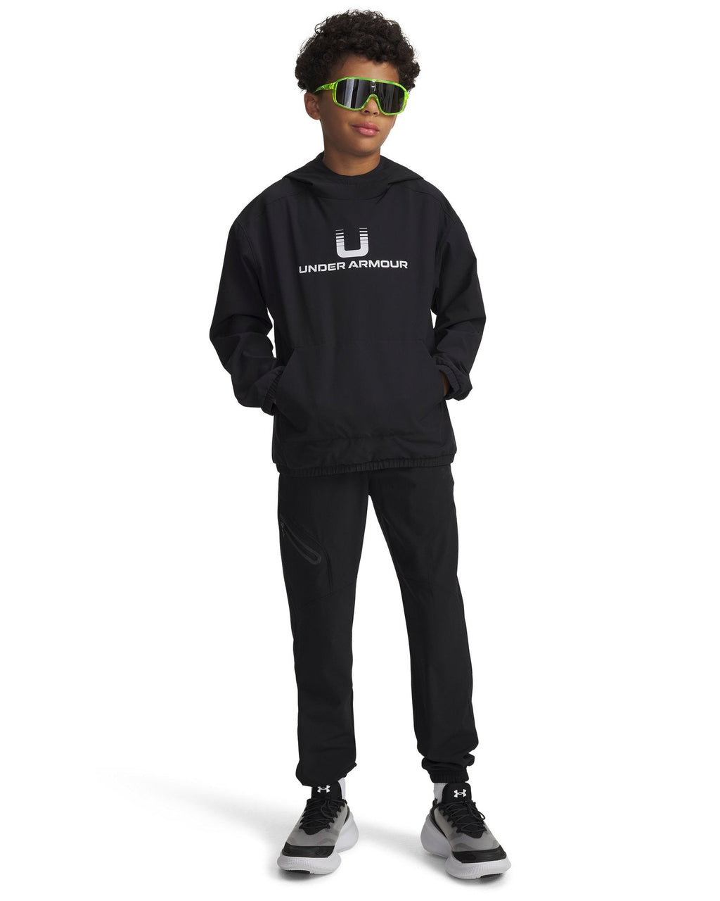 UA Unstoppable Woven Boys' Joggers - Black
