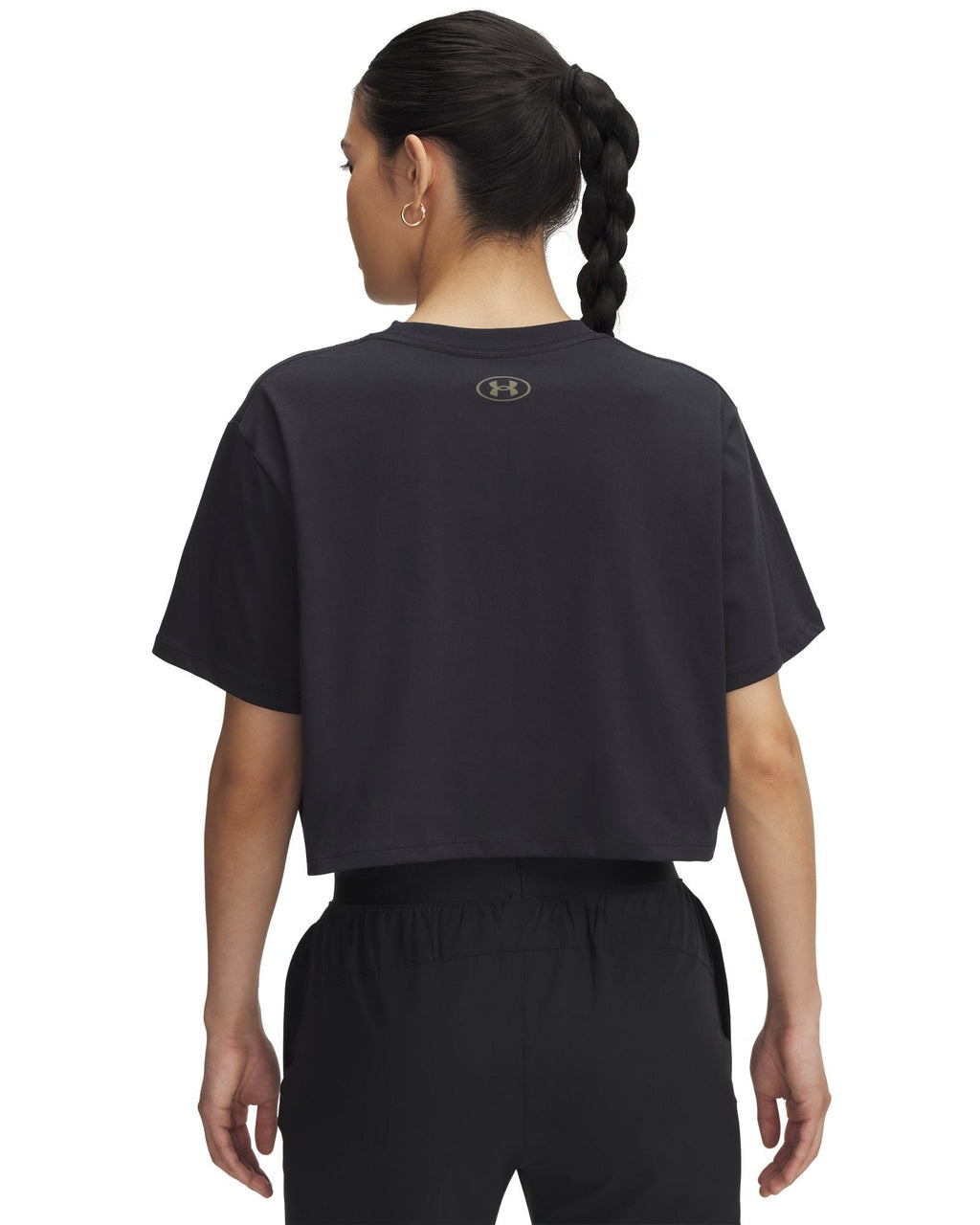 UA Outdoor Graphic Women's Crop Short Sleeve - Black