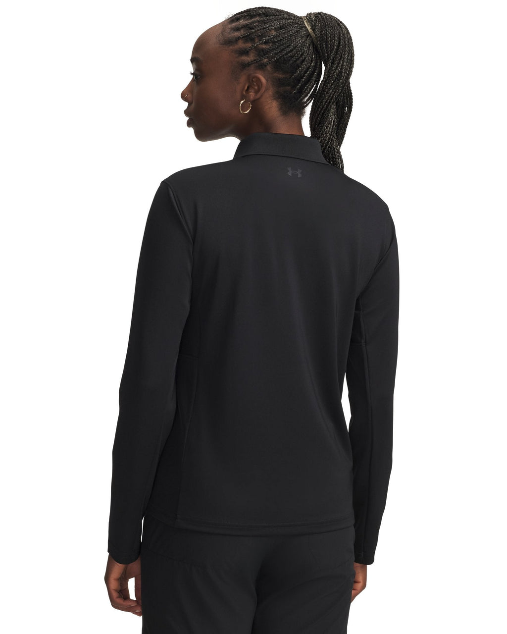 UA Tactical Performance Women's Long Sleeve Polo - Black