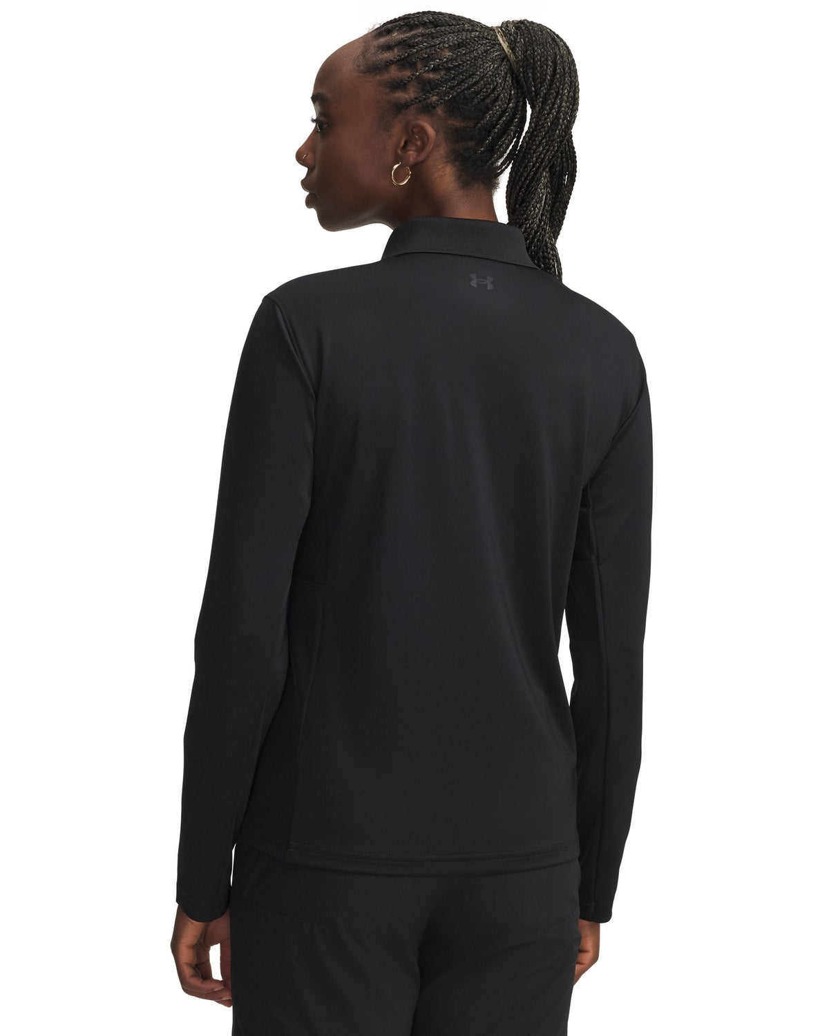 UA Tactical Performance Women's Long Sleeve Polo - Black