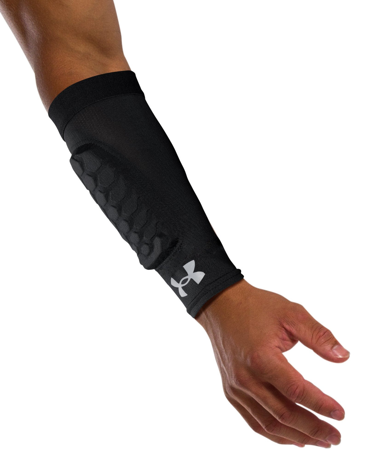 UA Gameday Armour Pro Men's Padded Forearm Sleeves - Black