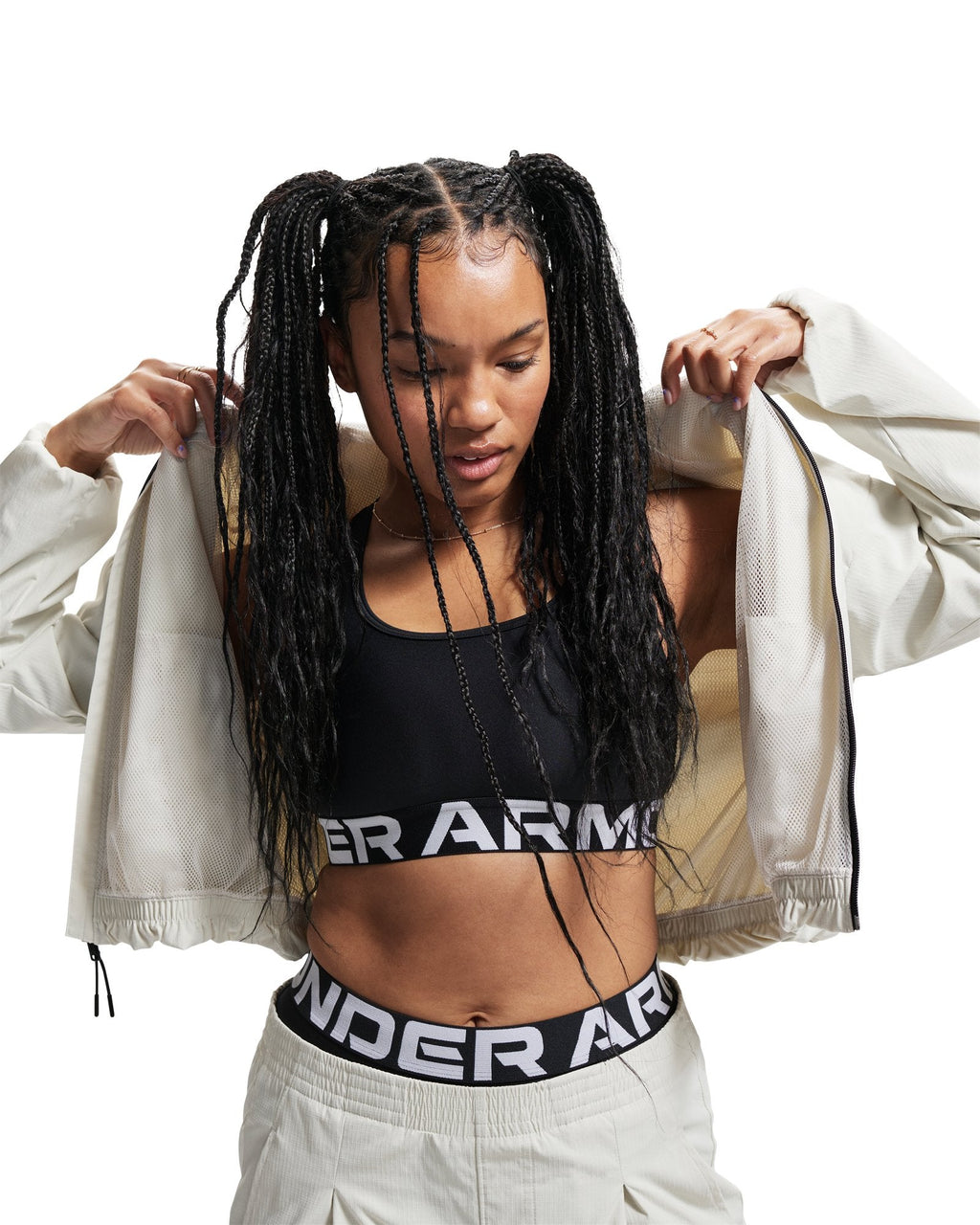 UA Unstoppable Woven Ripstop Women's Jacket - White