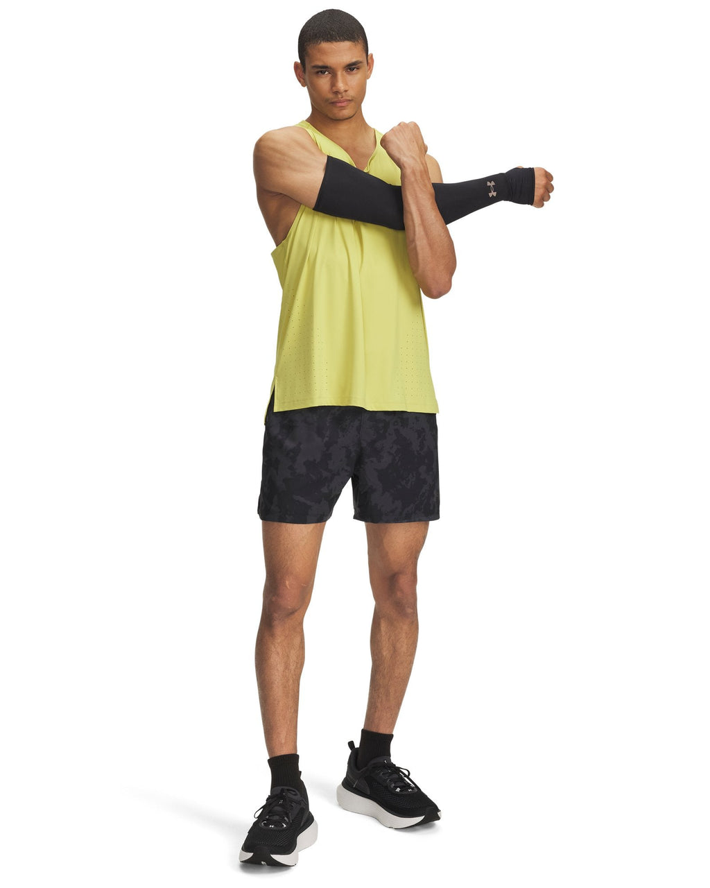 UA Launch Pro Printed Men's 7" Shorts - Gray