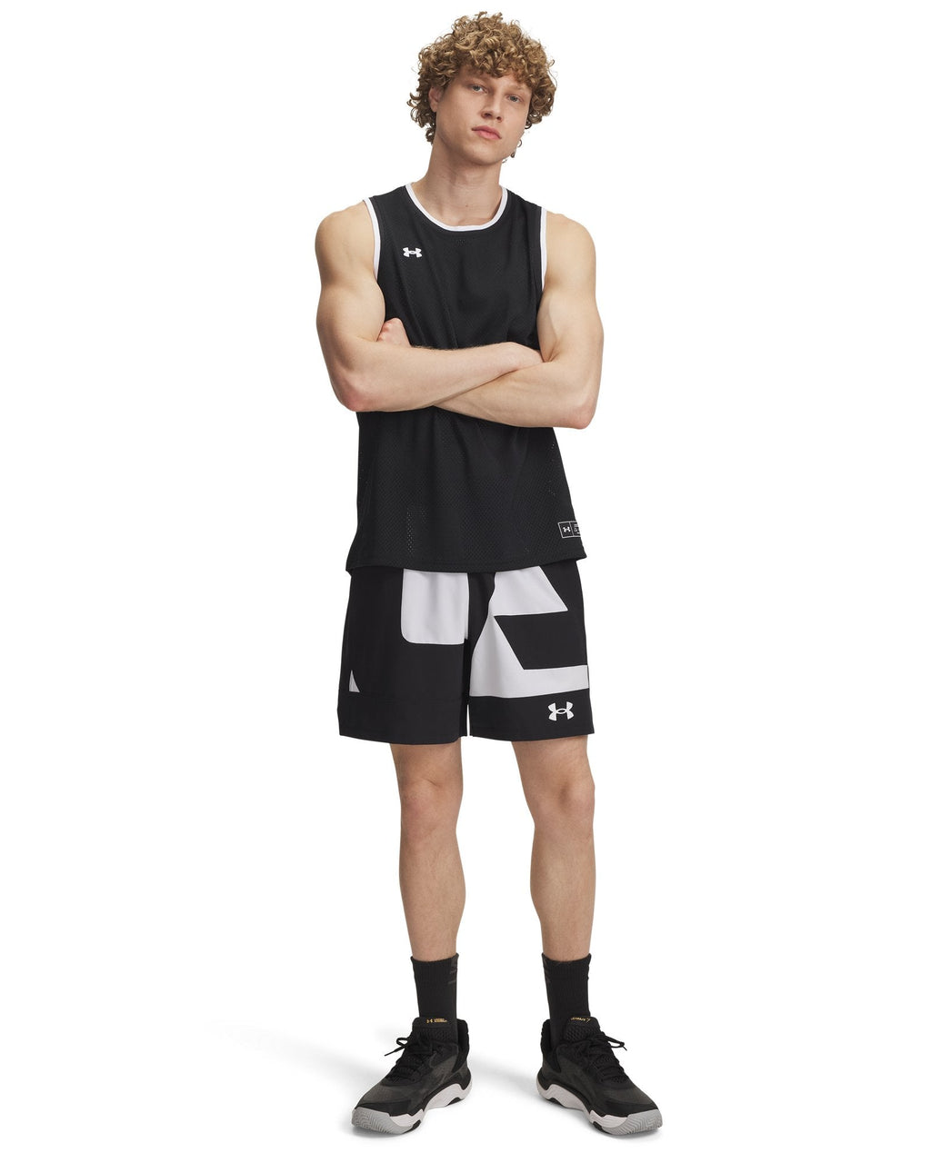 UA Zone Woven Graphic Men's 7'' Shorts - Black