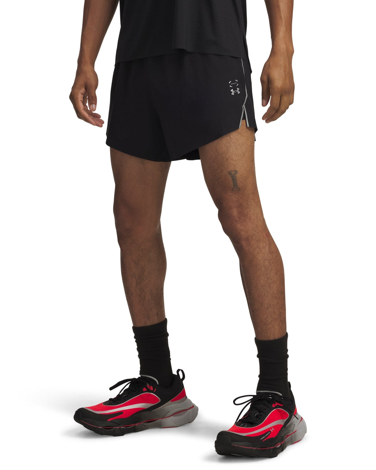 UA HB Run Men's 4" Shorts - Black