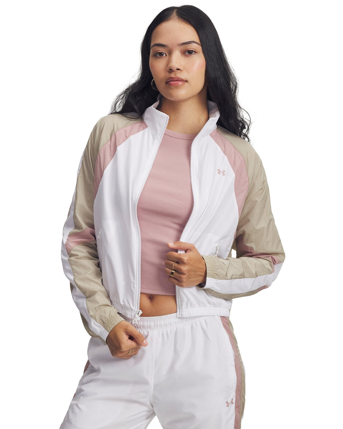 UA Icon Crinkle Women's Jacket - White