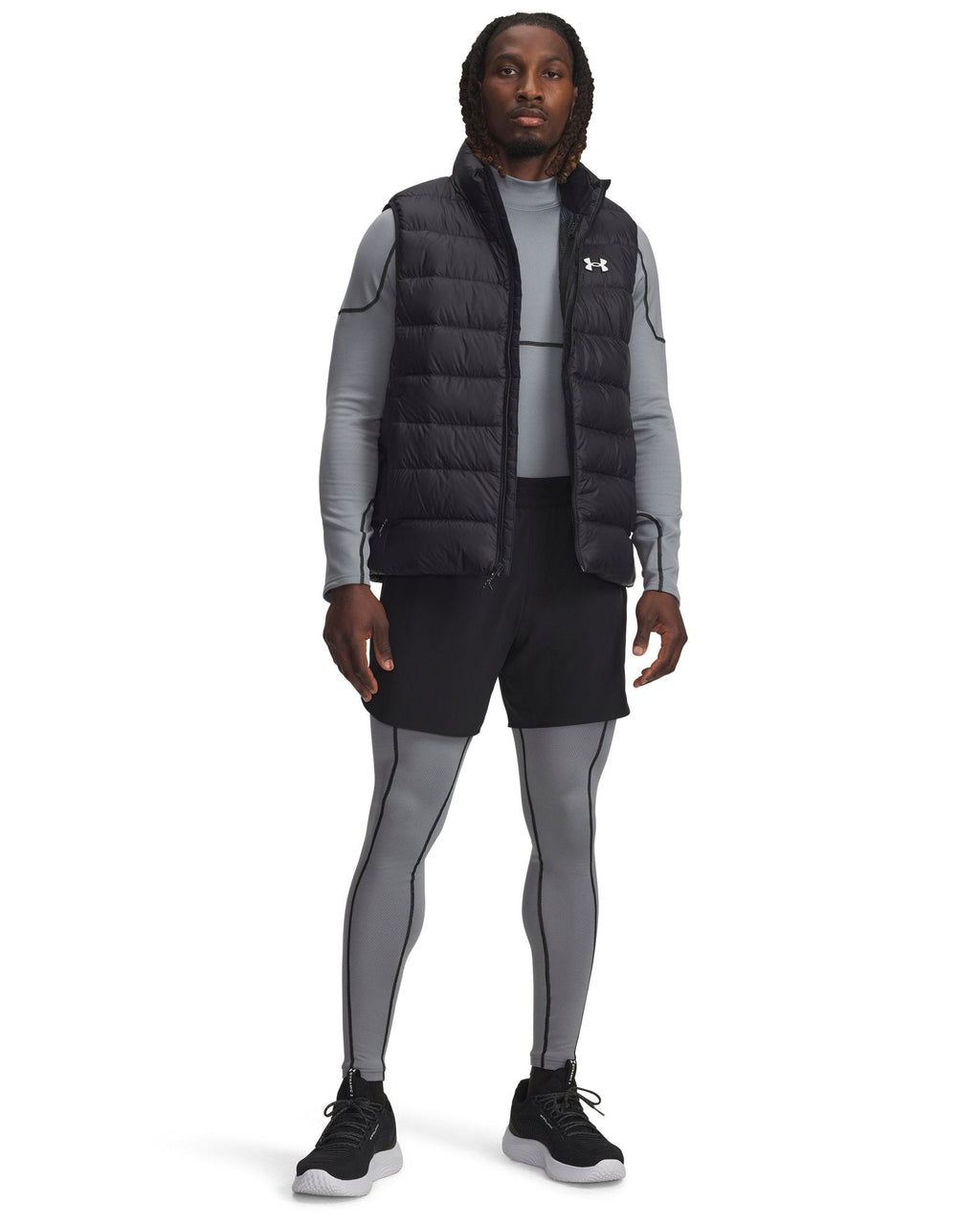 UA Cold Weather Grid Men's Leggings - Blue