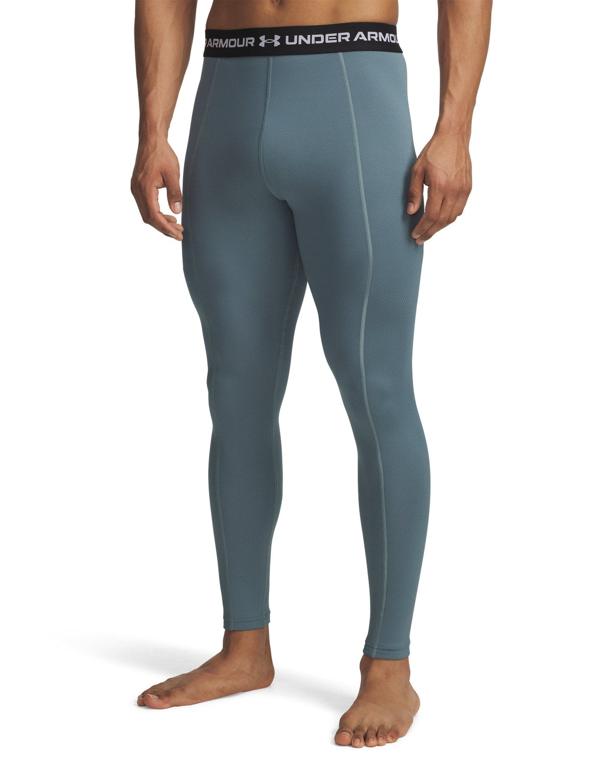 UA Cold Weather Grid Men's Leggings - Blue
