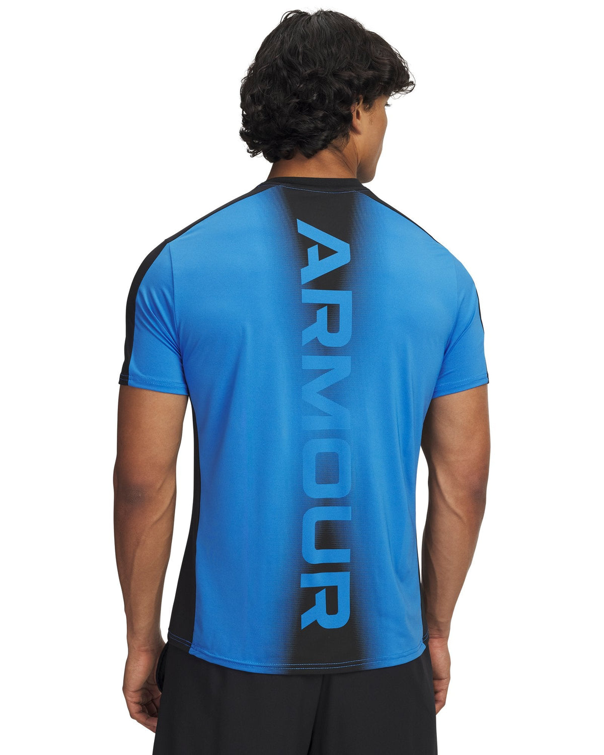 HeatGear® Wordmark Men's Short Sleeve - Blue