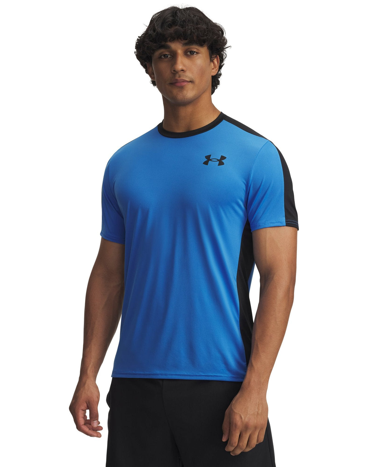 HeatGear® Wordmark Men's Short Sleeve - Blue