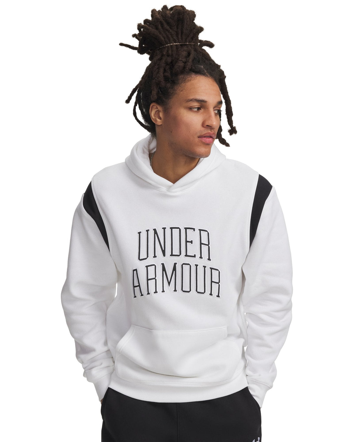 UA Rival Fleece Men's Hoodie - White